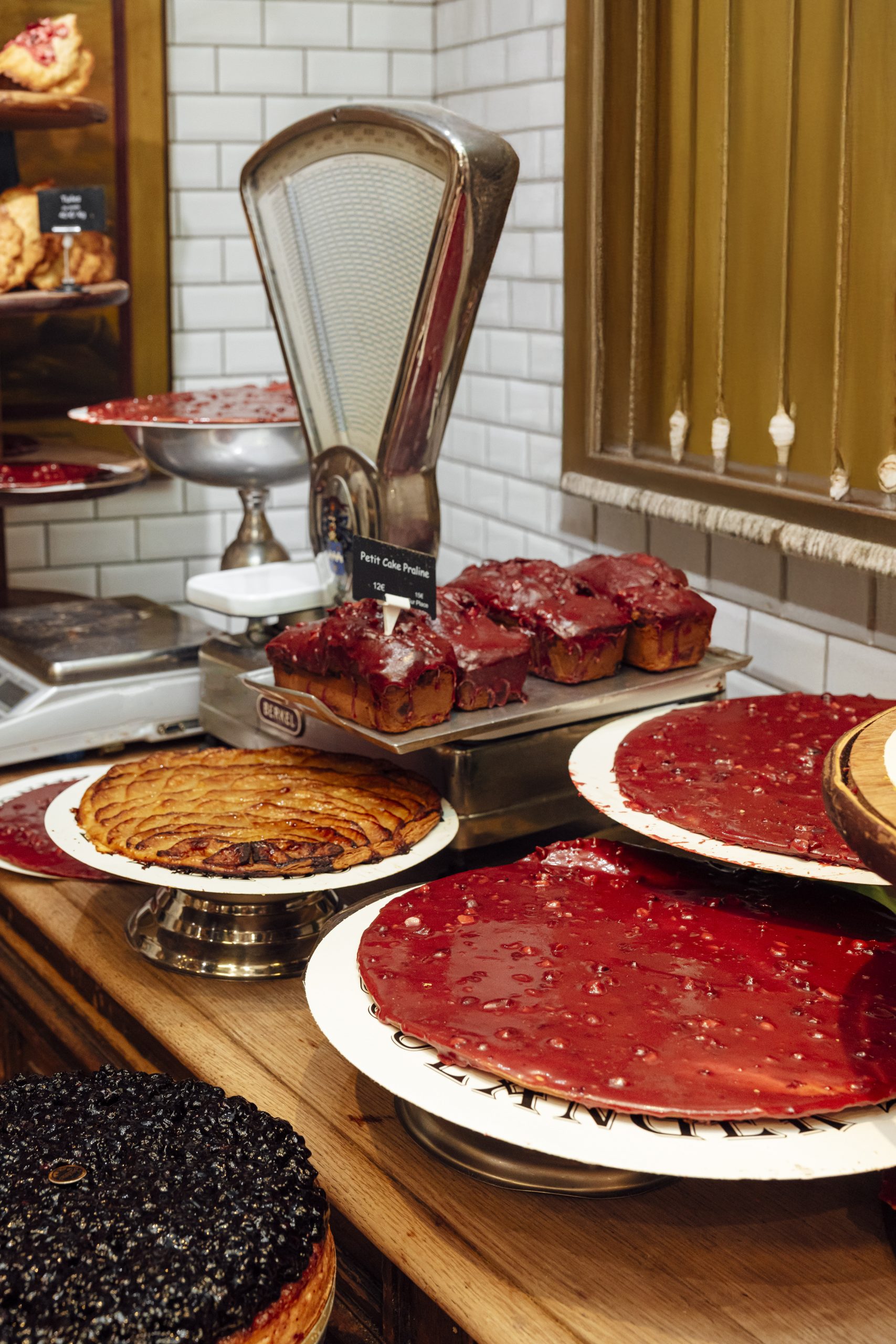 Praline desserts from Jocteur in the Paul Bocuse covered market